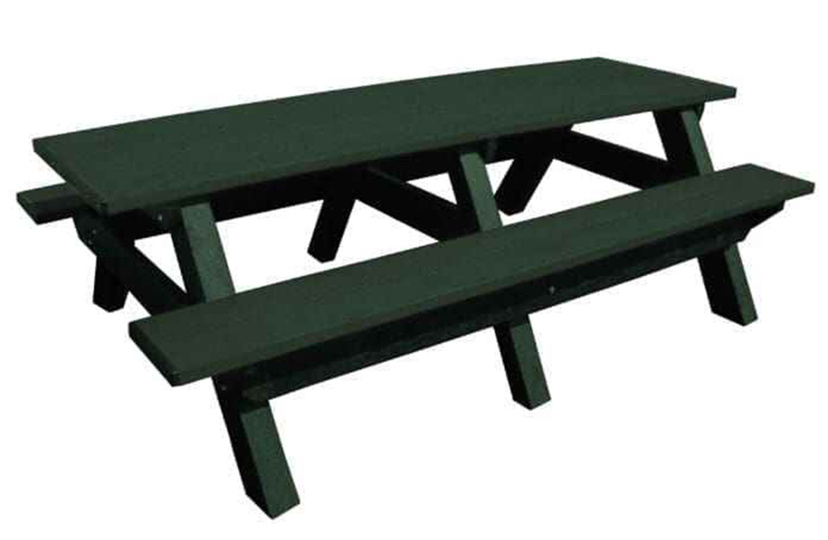 Deluxe 8′ Recycled Plastic Picnic Table for Eco-Friendly Outdoor Seating by Patio Elegance — product view 19