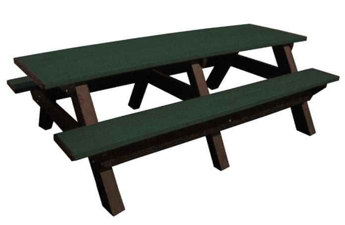 Deluxe 8′ Recycled Plastic Picnic Table for Eco-Friendly Outdoor Seating by Patio Elegance — product view 12