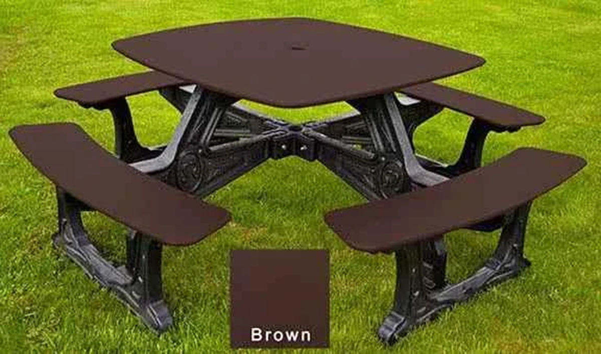 Bistro Outdoor Dining Table – 8 Seat Made from Recycled Plastic by Patio Elegance — product view 4