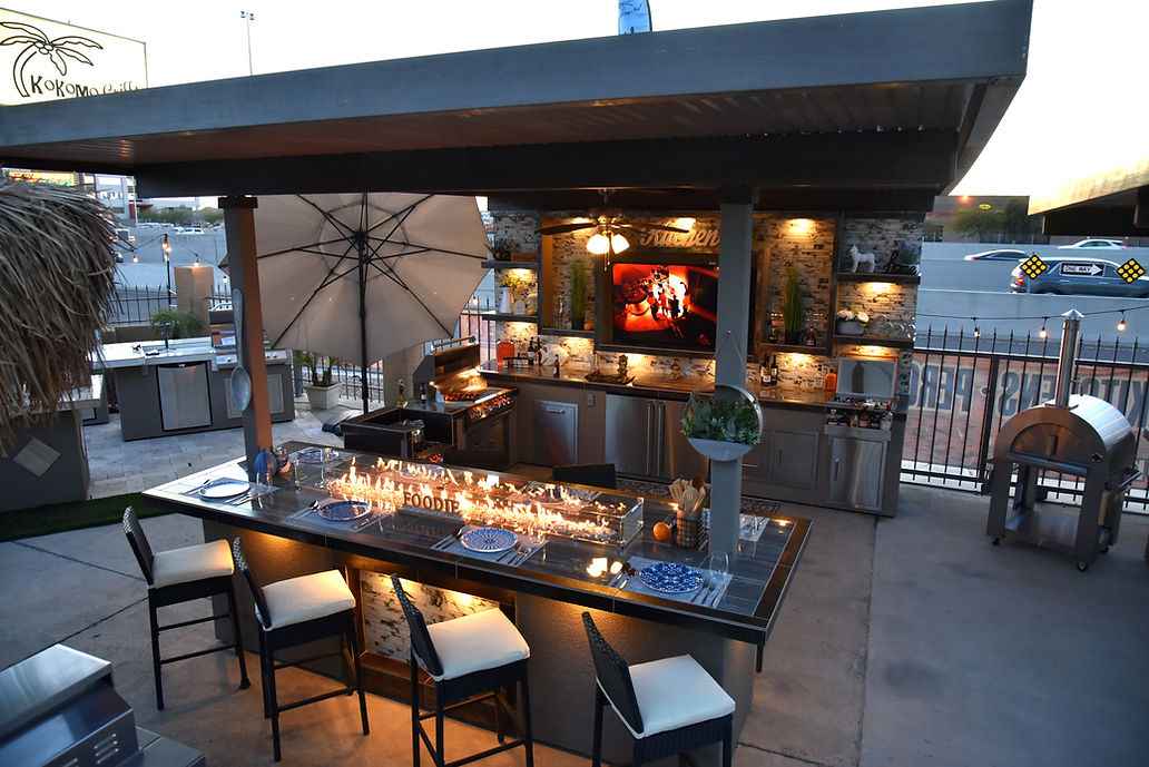 KoKoMo Montego Outdoor Kitchen BBQ Island – Stylish Built-In Grill Island for Patios