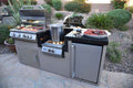 KoKoMo BBQ Island - 7'6" Outdoor Kitchen with 4-Burner Grill, Wok Burner & Refrigerator