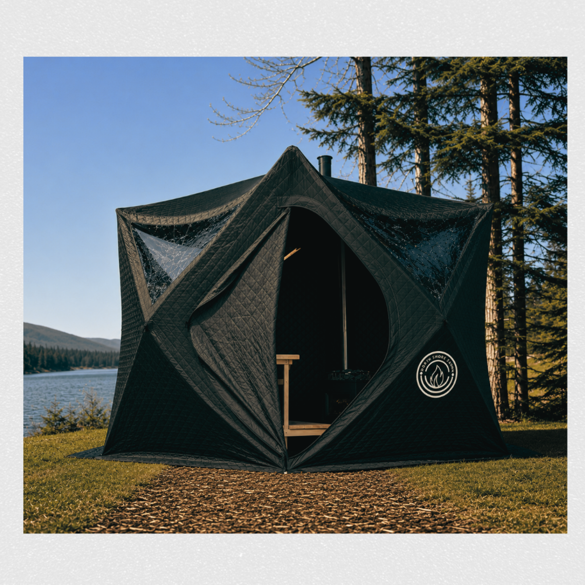 Mini Cube Sauna Tent | 2-person portable sauna by North Shore Sauna