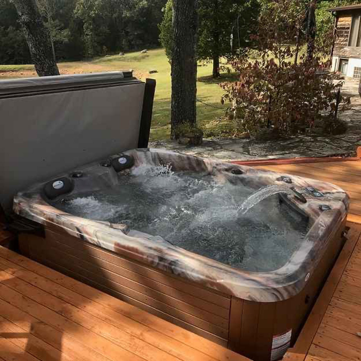 Pioneer 5-Person Hot Tub – Compact Luxury with Dual Captain’s Chairs for Ultimate Relaxation by Patio Elegance