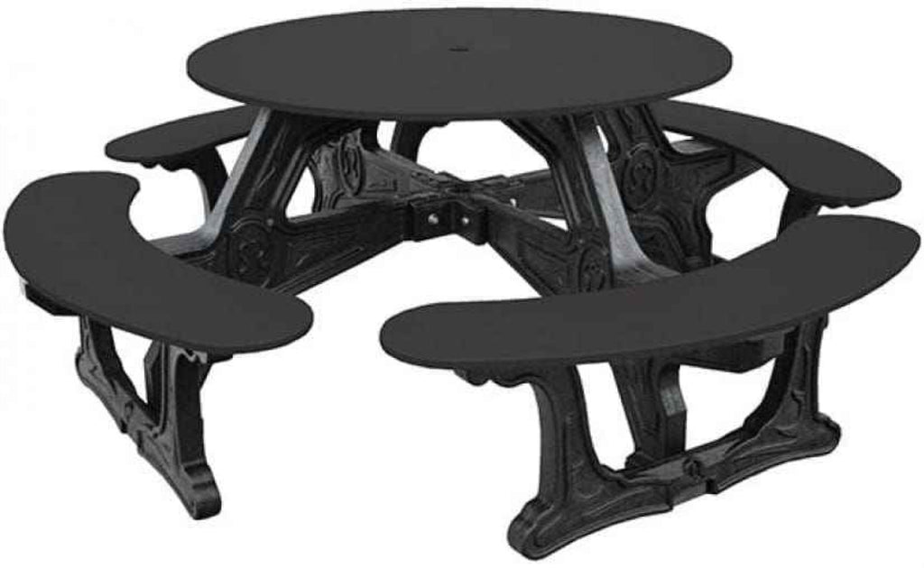 Cantina Round Table Outdoor Seating - Durable Outdoor Seating for 8 by Patio Elegance