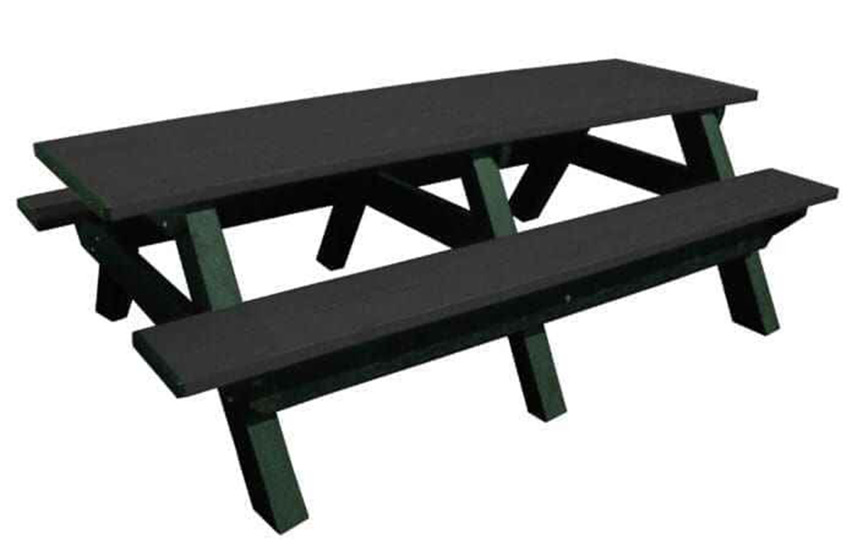 Deluxe 8′ Recycled Plastic Picnic Table for Eco-Friendly Outdoor Seating by Patio Elegance — product view 15