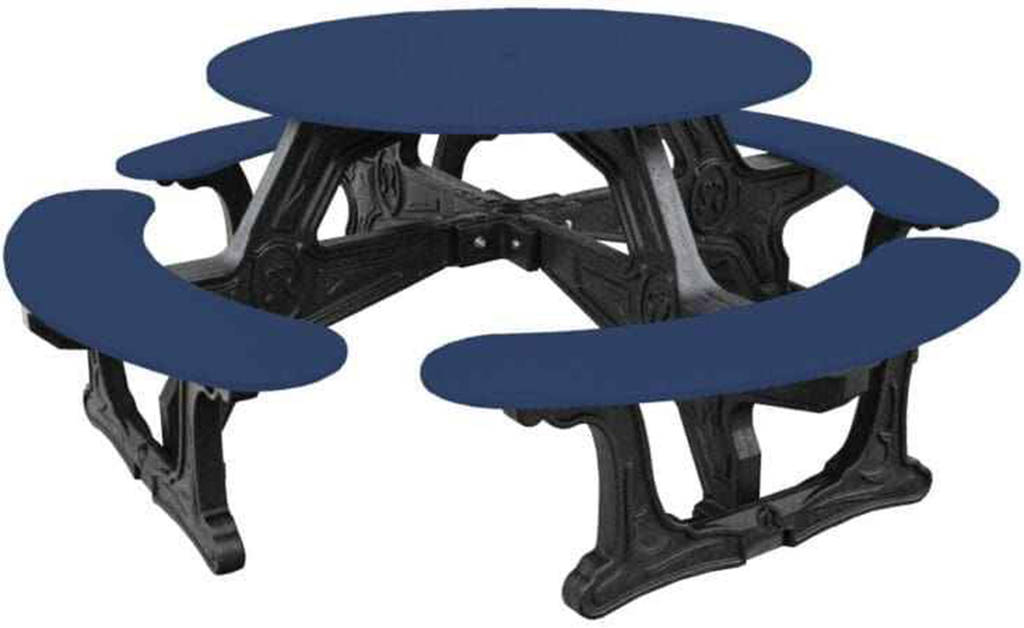 Cantina Round Table Outdoor Seating - Durable Outdoor Seating for 8 by Patio Elegance — product view 12