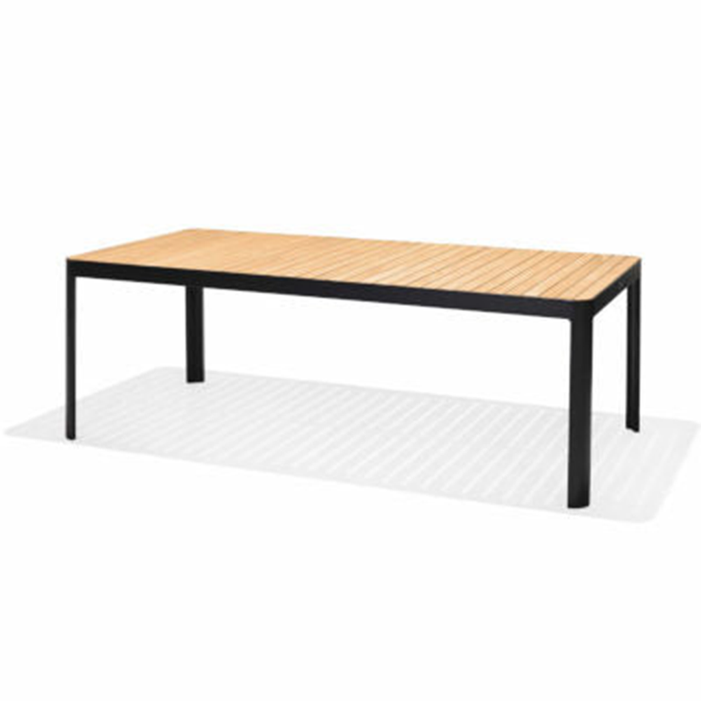 Portals Dark Rectangular Dining Table by LifestyleGarden US — product view 2