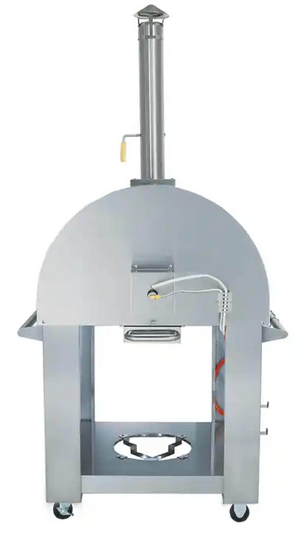 KoKoMo 32” Dual Fuel Pizza Oven - Gas or Wood-Fired Stainless Steel Outdoor Oven by Patio Elegance — product view 6