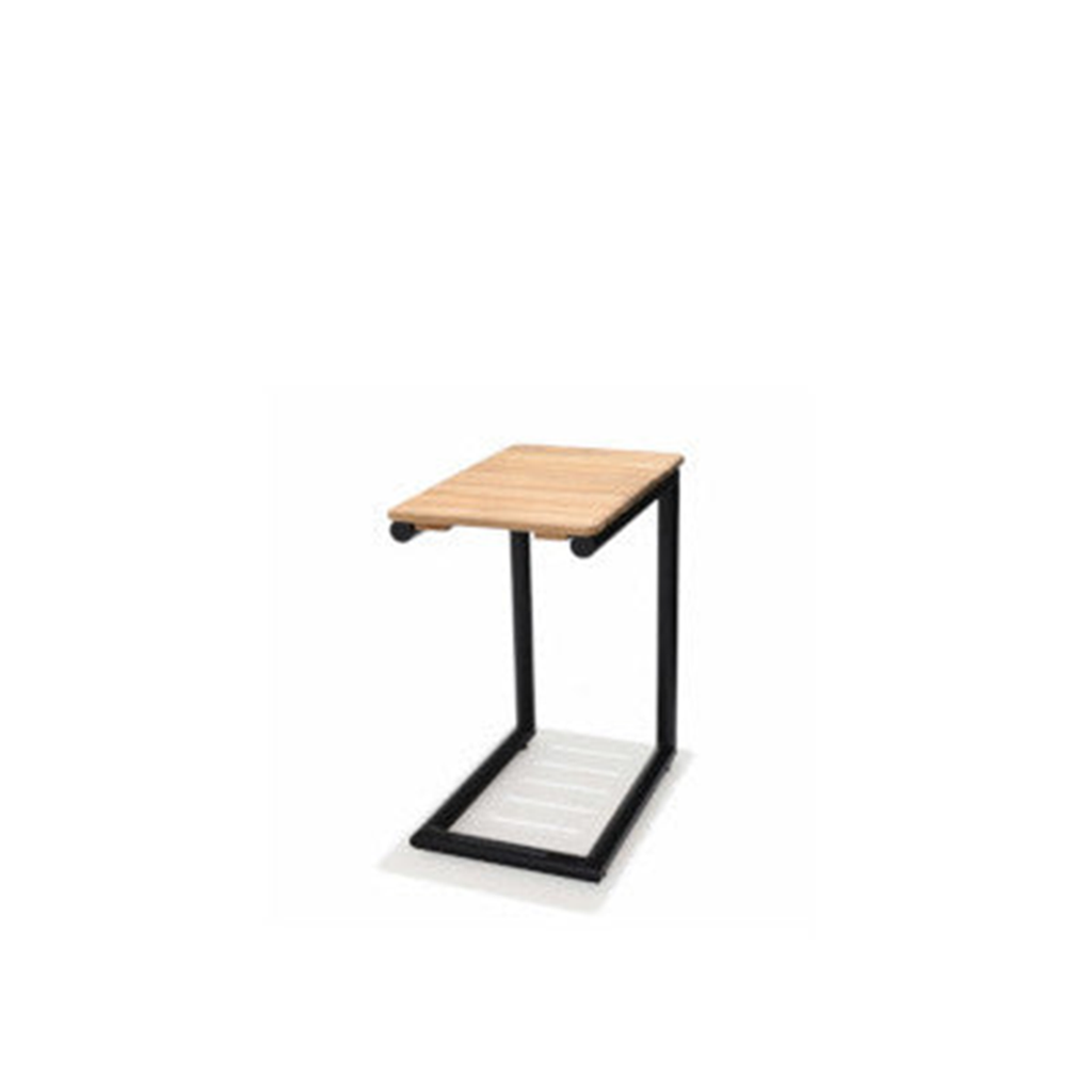 Portals Dark C-Shape Side Table Black by LifestyleGarden US — product view 9