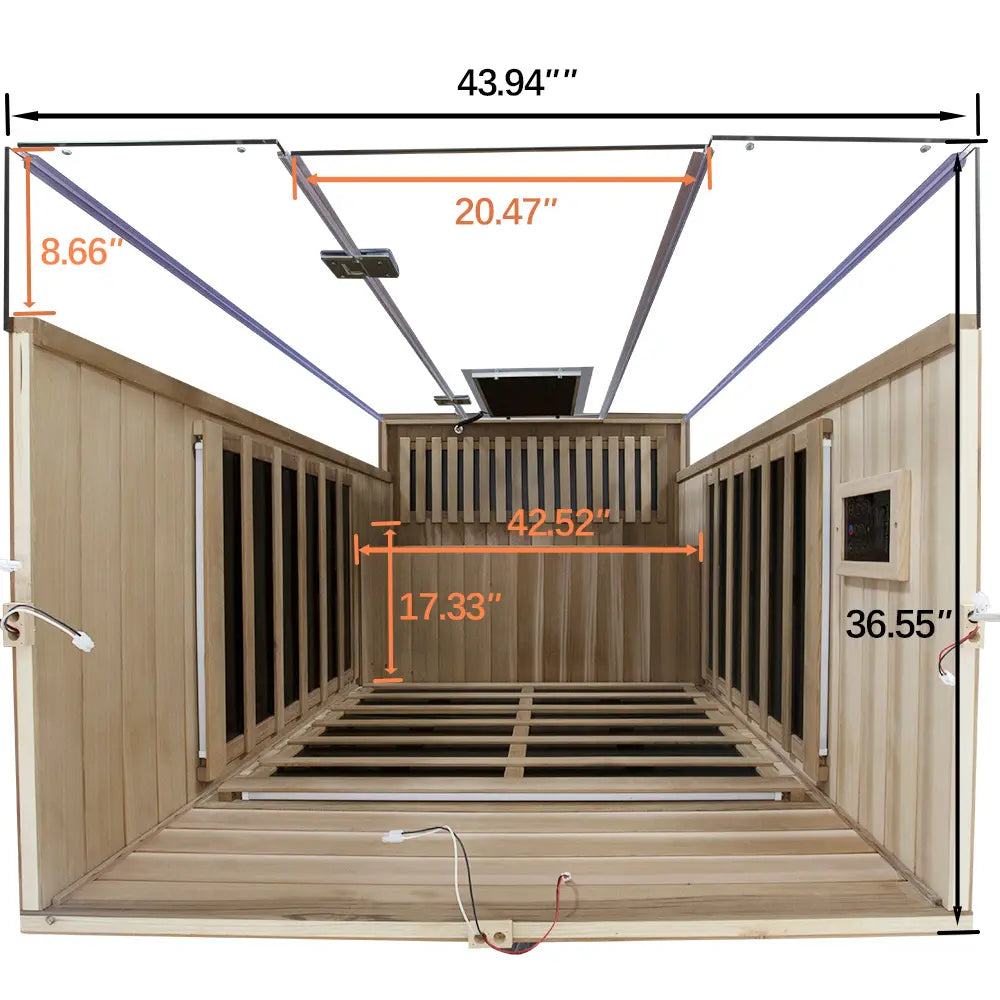 SR02 2 Person Red Cedar Far Infrared Sauna