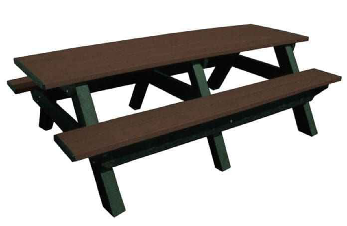 Deluxe 8′ Recycled Plastic Picnic Table for Eco-Friendly Outdoor Seating by Patio Elegance — product view 16