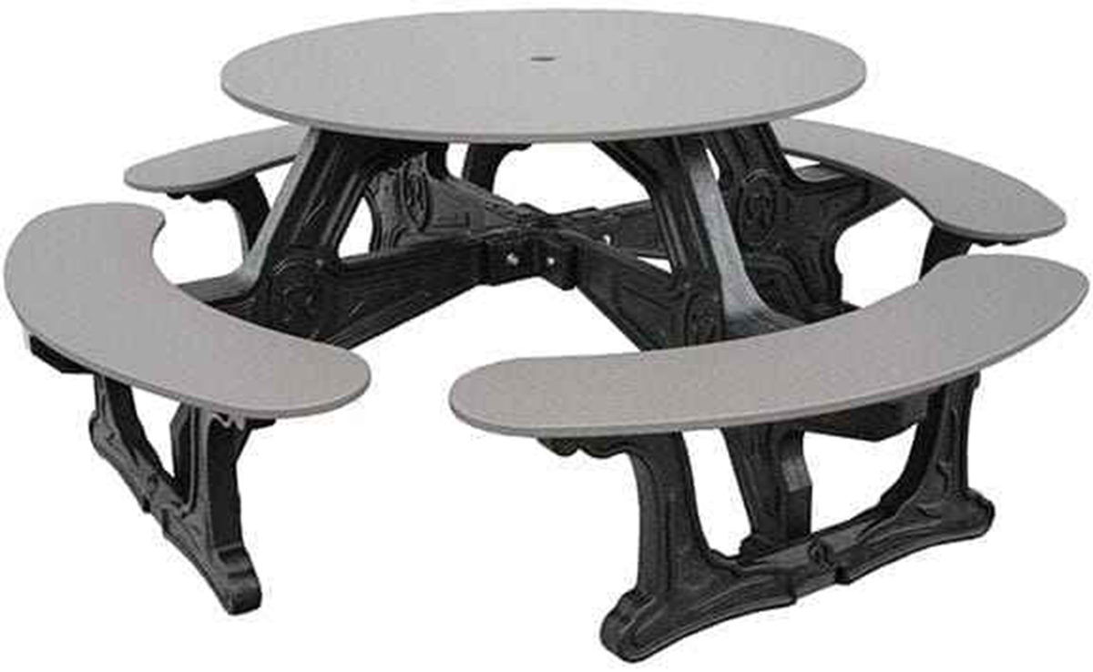 Cantina Round Table Outdoor Seating - Durable Outdoor Seating for 8 by Patio Elegance — product view 6