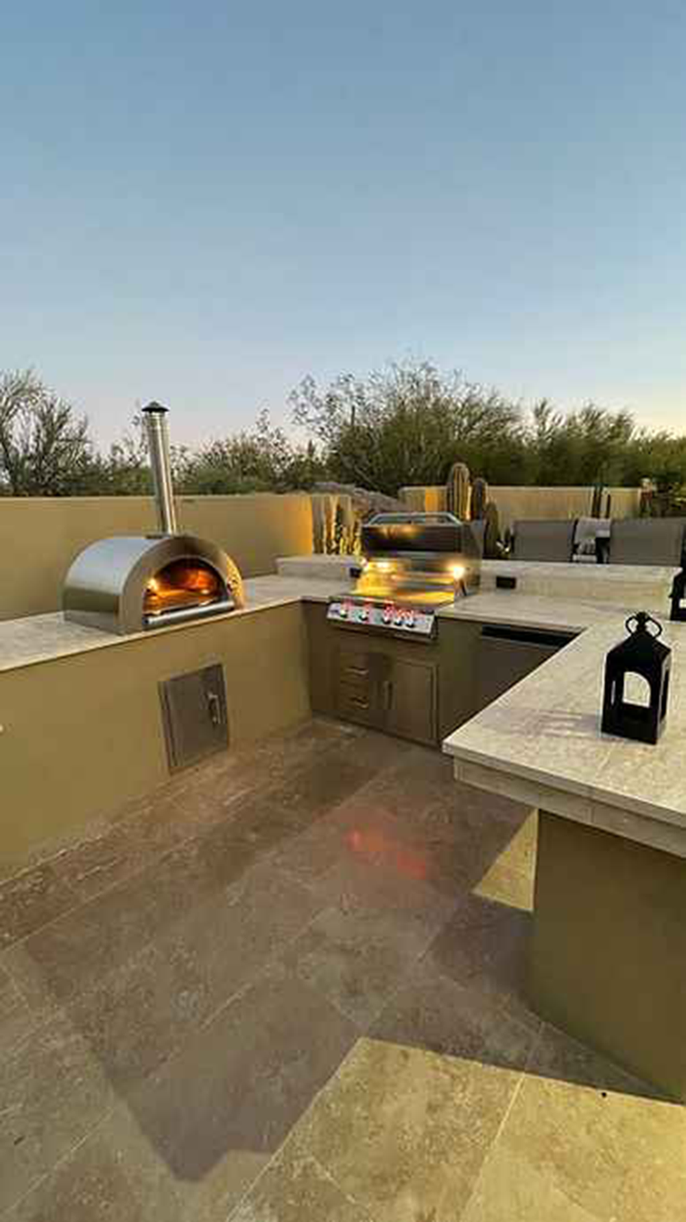 Kokomo Built-In Wood Fired Pizza Oven 32” for Ultimate Outdoor Cooking by Patio Elegance