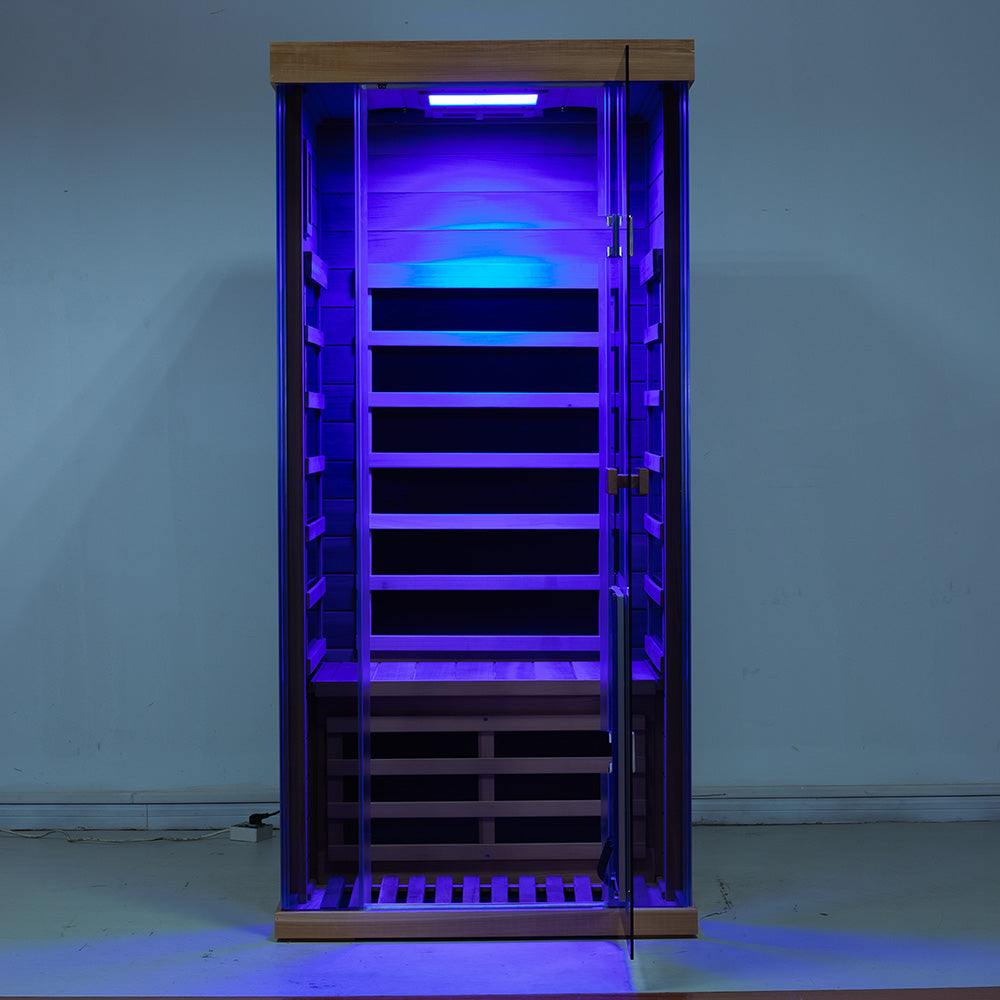 SR01 1 Person Red Cedar Far Infrared Sauna