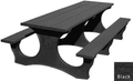 Polly Tuff ADA-Friendly Picnic Table – Durable 8 Ft Easy Access Outdoor Seating by Patio Elegance