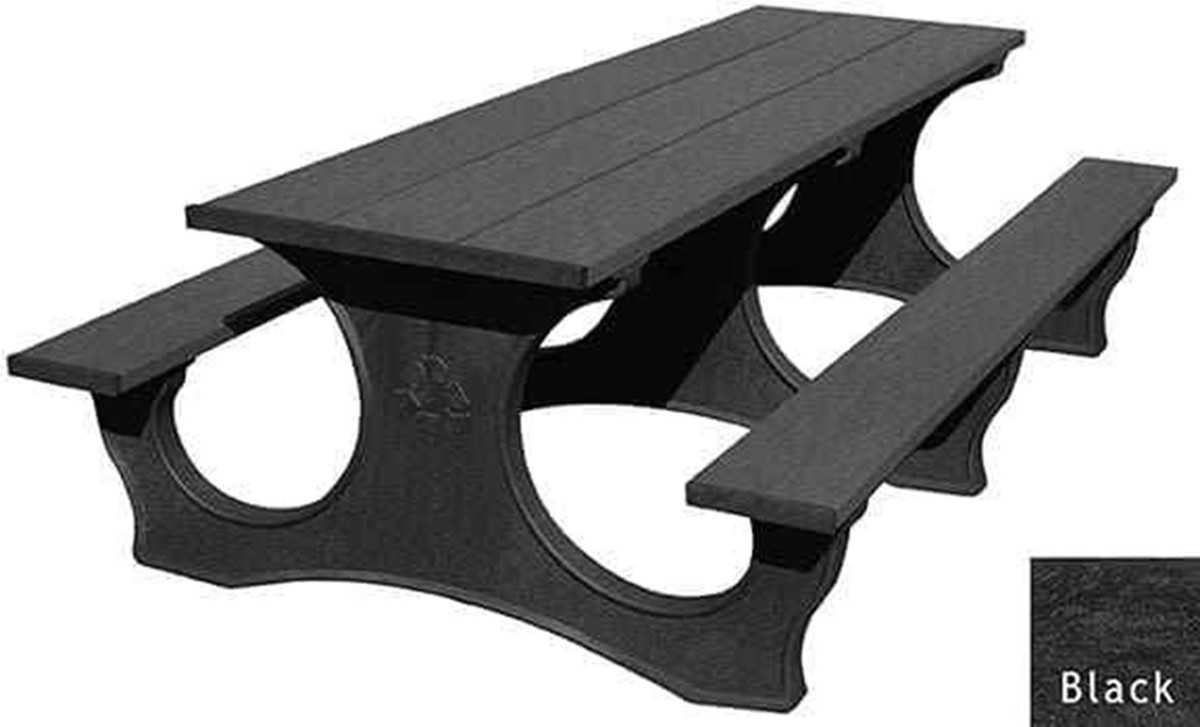 Polly Tuff ADA-Friendly Picnic Table – Durable 8 Ft Easy Access Outdoor Seating by Patio Elegance