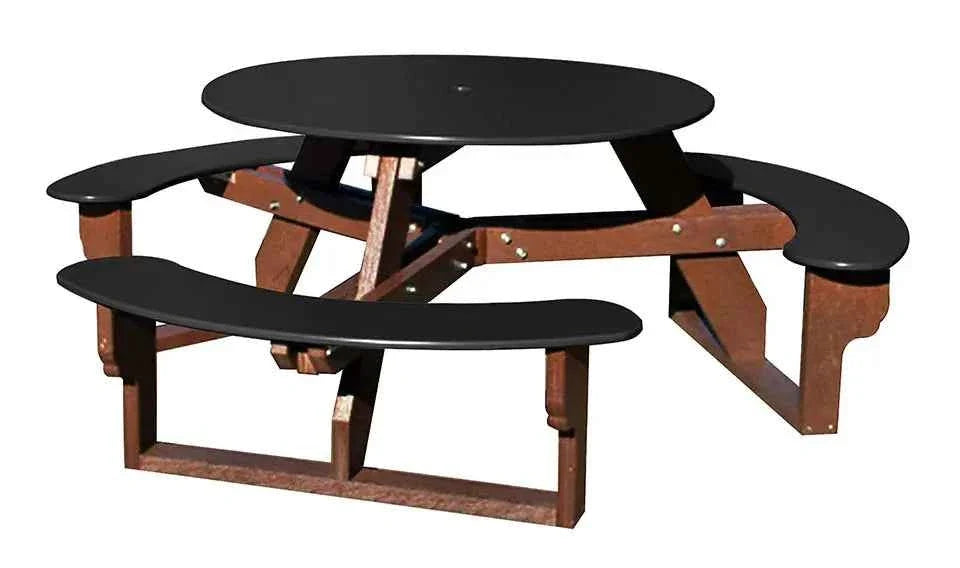 Open Round Table for Versatile and Customizable Outdoor Round Table Seating
