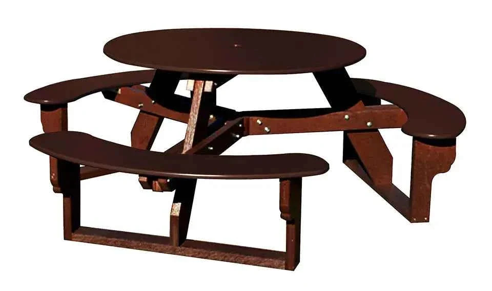 Open Round Table for Versatile and Customizable Outdoor Round Table Seating