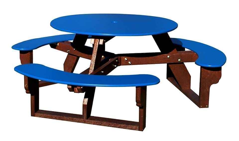 Open Round Table for Versatile and Customizable Outdoor Round Table Seating