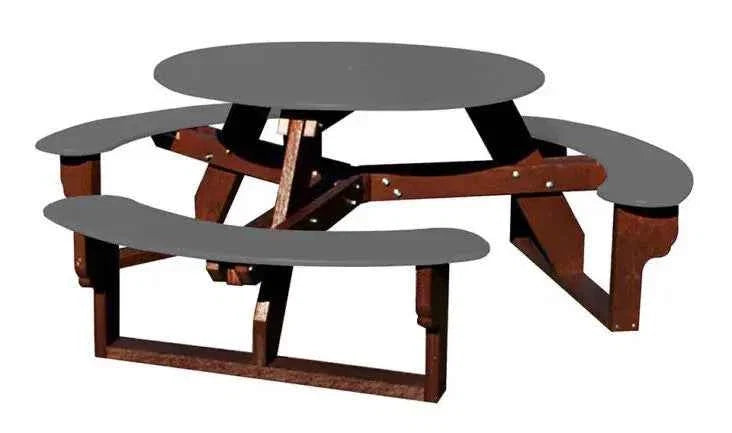 Open Round Table for Versatile and Customizable Outdoor Round Table Seating