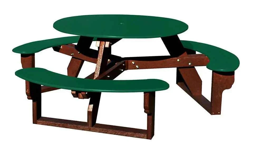 Open Round Table for Versatile and Customizable Outdoor Round Table Seating