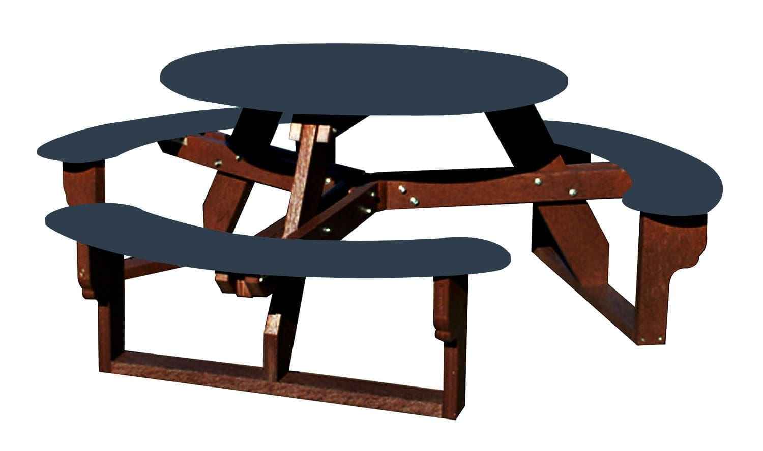 Open Round Table for Versatile and Customizable Outdoor Round Table Seating