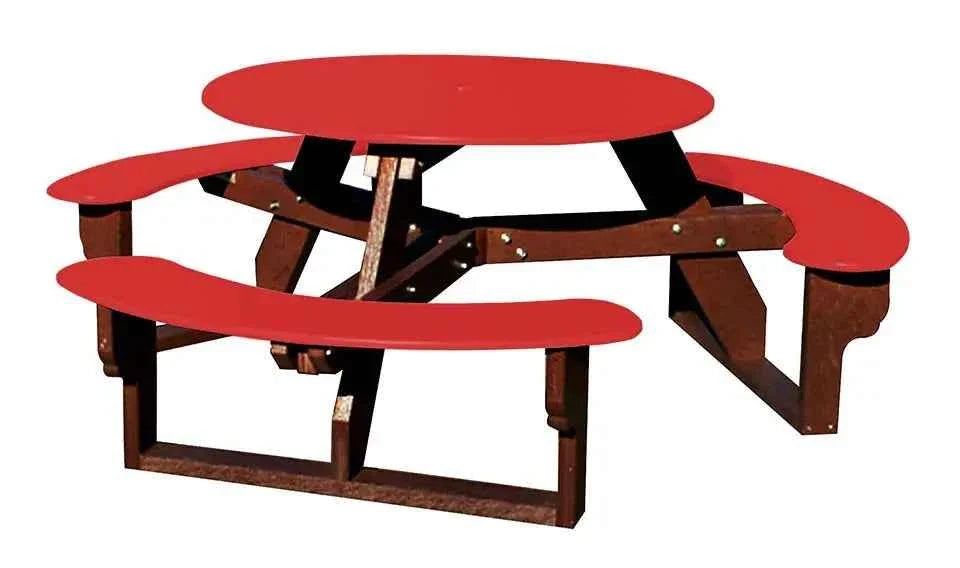 Open Round Table for Versatile and Customizable Outdoor Round Table Seating