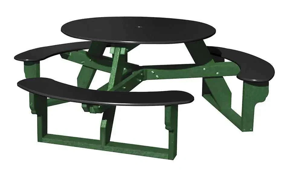 Open Round Table for Versatile and Customizable Outdoor Round Table Seating