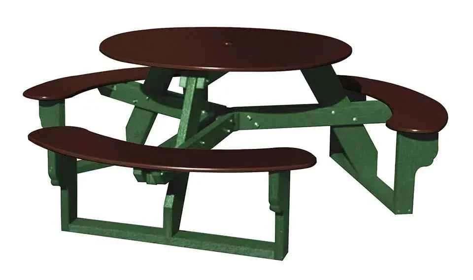Open Round Table for Versatile and Customizable Outdoor Round Table Seating