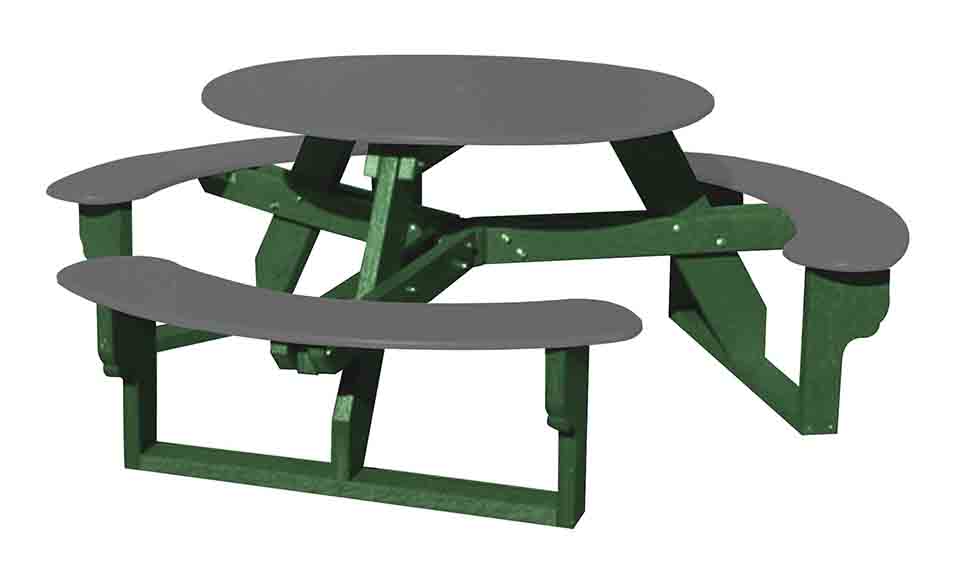 Open Round Table for Versatile and Customizable Outdoor Round Table Seating