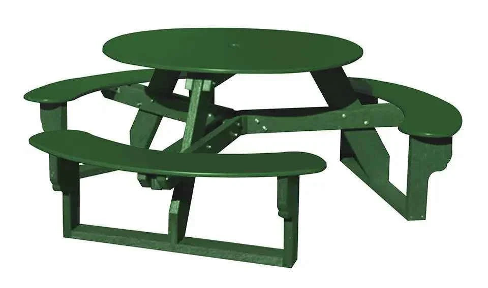Open Round Table for Versatile and Customizable Outdoor Round Table Seating