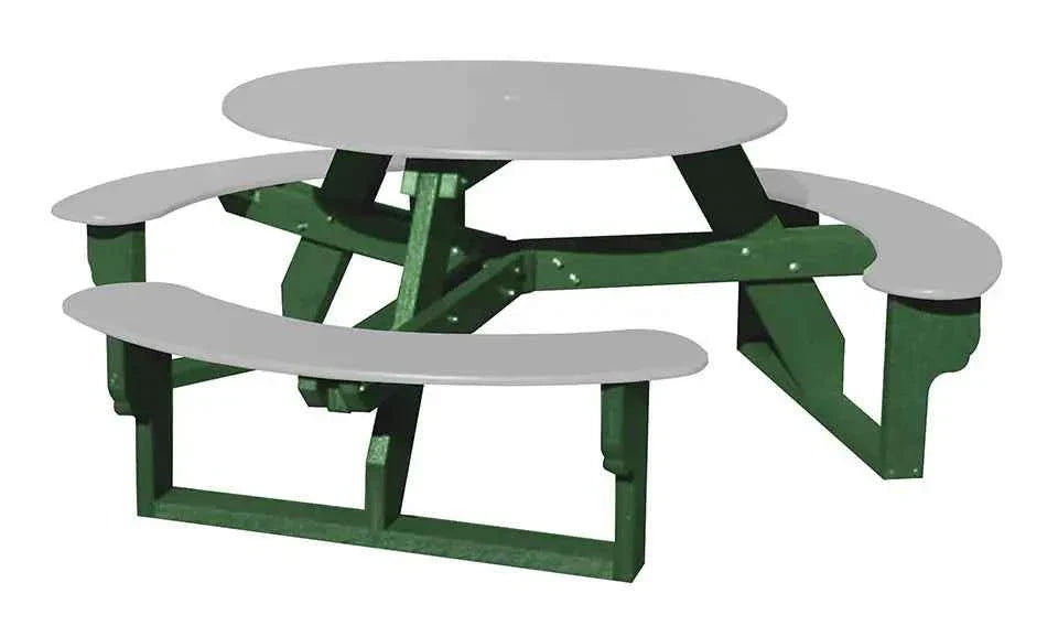 Open Round Table for Versatile and Customizable Outdoor Round Table Seating