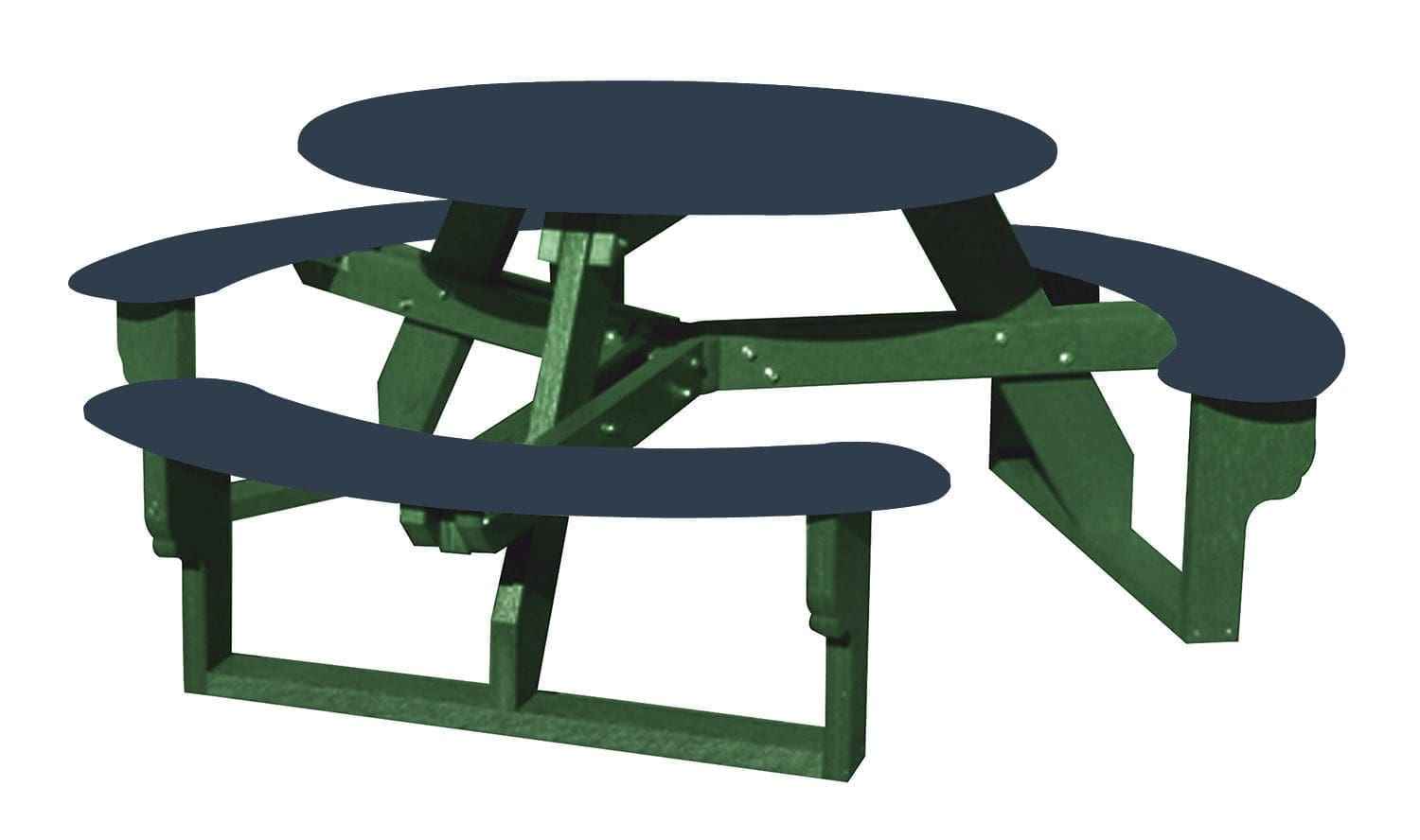 Open Round Table for Versatile and Customizable Outdoor Round Table Seating