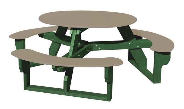 Open Round Table for Versatile and Customizable Outdoor Round Table Seating