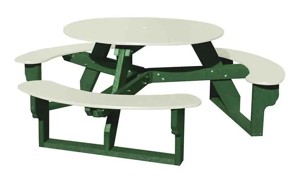 Open Round Table for Versatile and Customizable Outdoor Round Table Seating