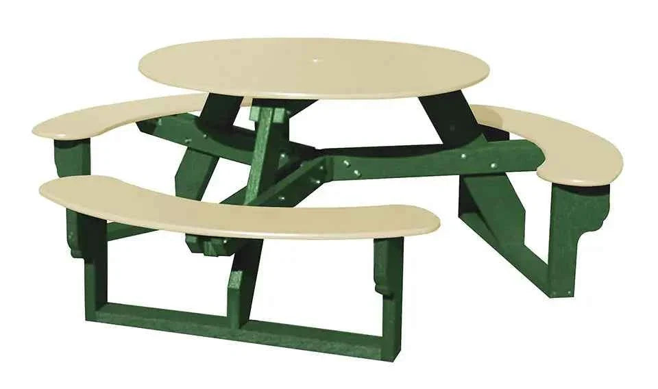 Open Round Table for Versatile and Customizable Outdoor Round Table Seating