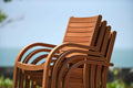 Catalina Stacking Wood Armchair - 4 Piece