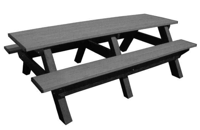 Deluxe 8′ Recycled Plastic Picnic Table for Eco-Friendly Outdoor Seating