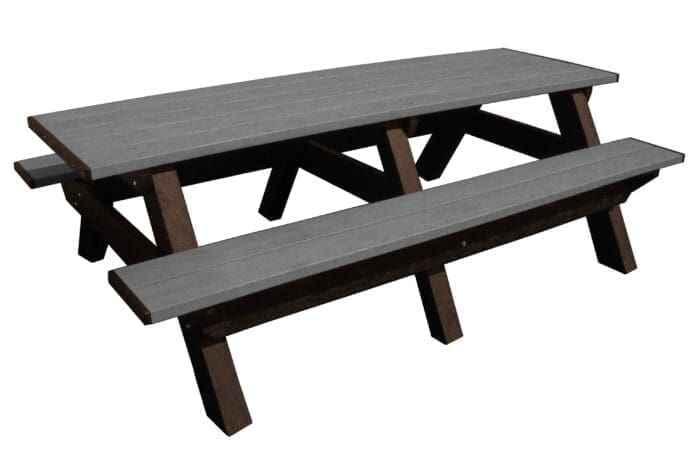 Deluxe 8′ Recycled Plastic Picnic Table for Eco-Friendly Outdoor Seating