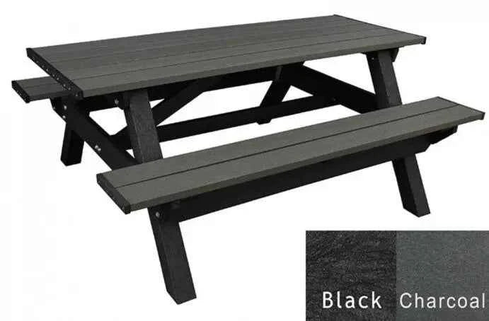 Deluxe Picnic Table – 6′ Durable Recycled Plastic Outdoor Seating
