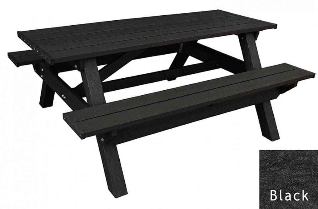 Deluxe Picnic Table – 6′ Durable Recycled Plastic Outdoor Seating