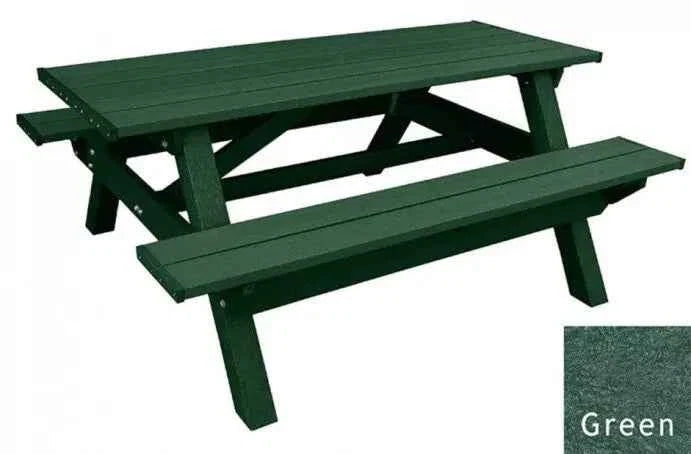 Deluxe Picnic Table – 6′ Durable Recycled Plastic Outdoor Seating
