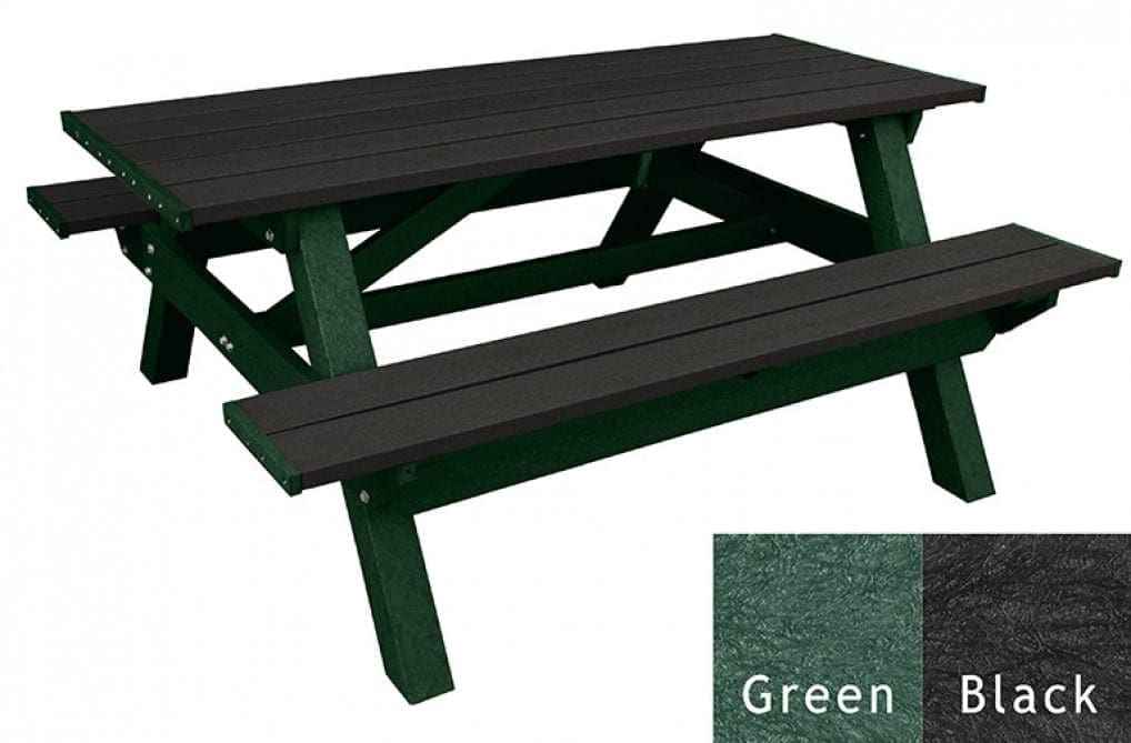 Deluxe Picnic Table – 6′ Durable Recycled Plastic Outdoor Seating