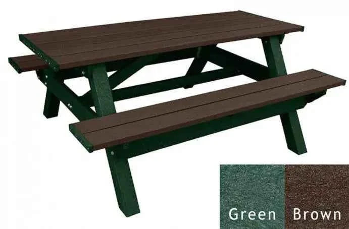 Deluxe Picnic Table – 6′ Durable Recycled Plastic Outdoor Seating