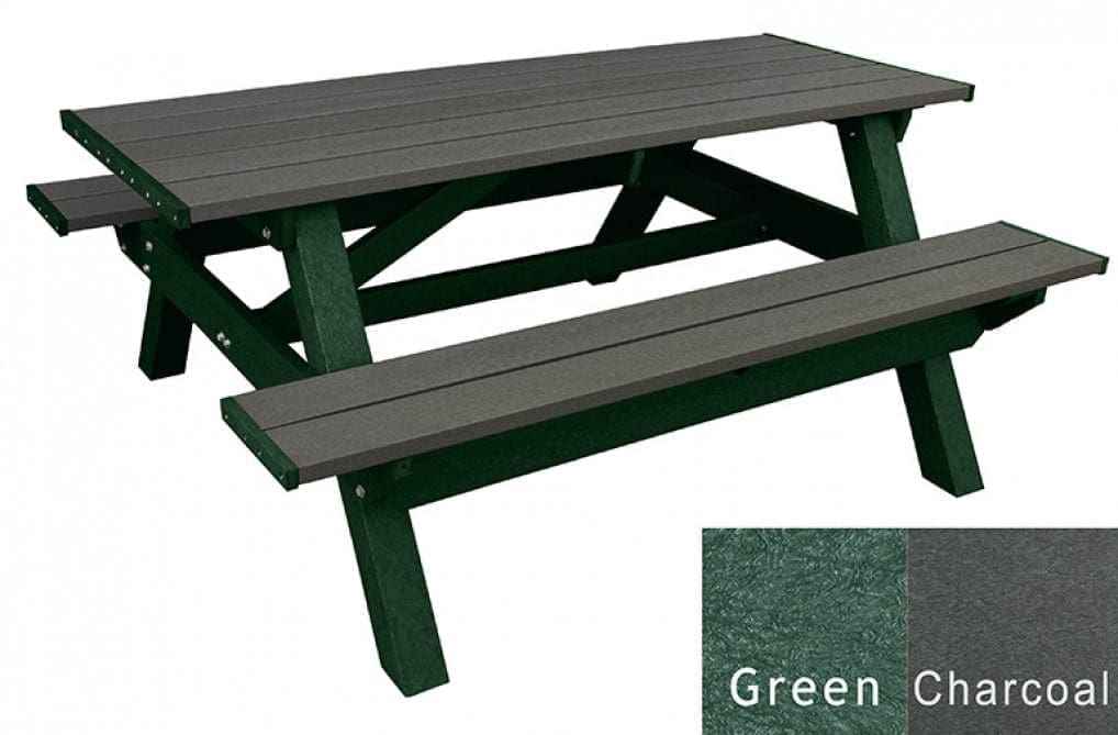 Deluxe Picnic Table – 6′ Durable Recycled Plastic Outdoor Seating
