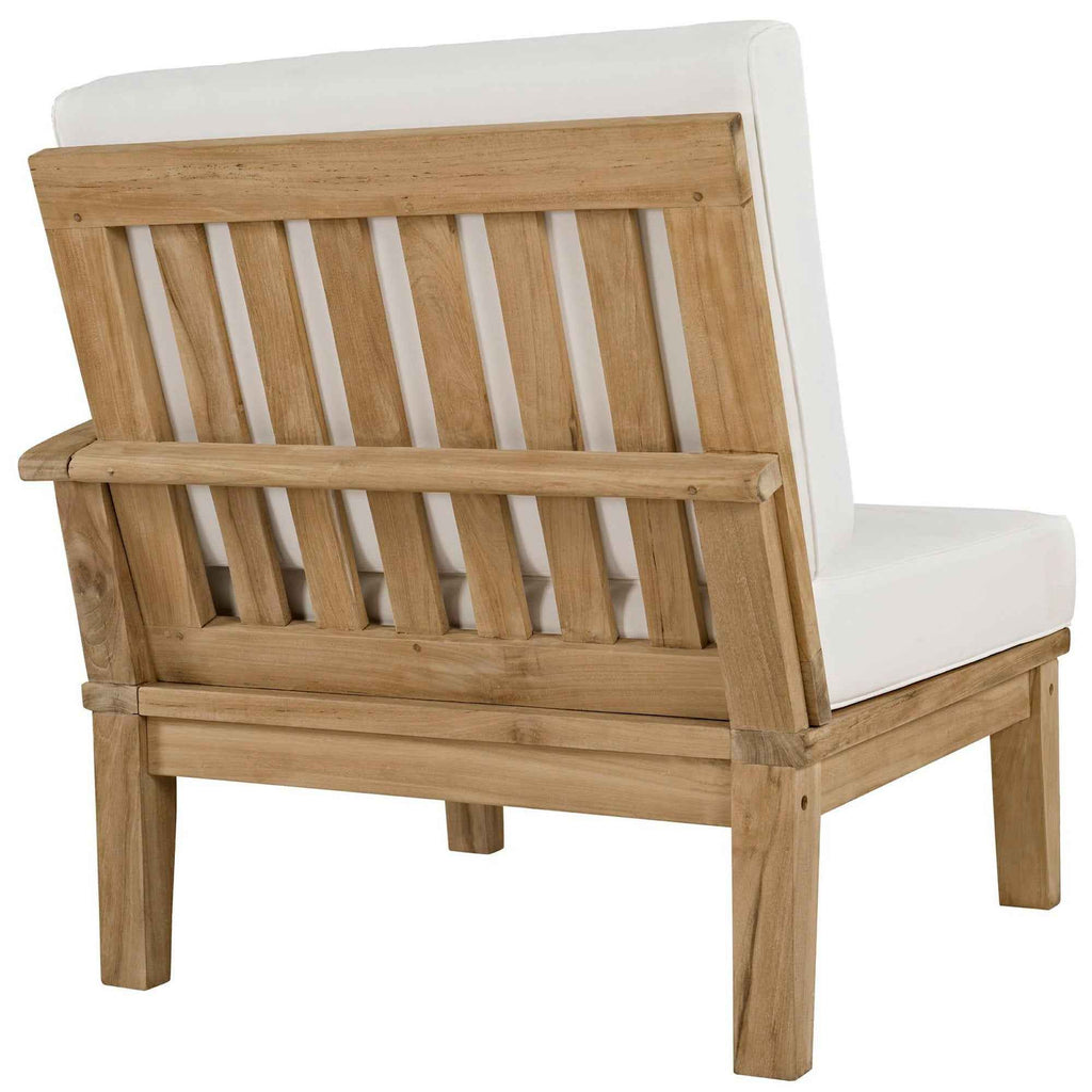 Patio Elegance Marina Teak Outdoor Seating Set - 10-Piece Modway Collection