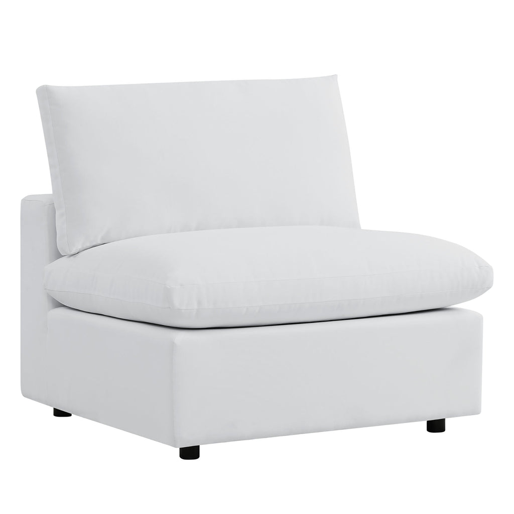 Commix Outdoor Sectional Sofa 5 Piece Sunbrella® White Collection at Patio Elegance