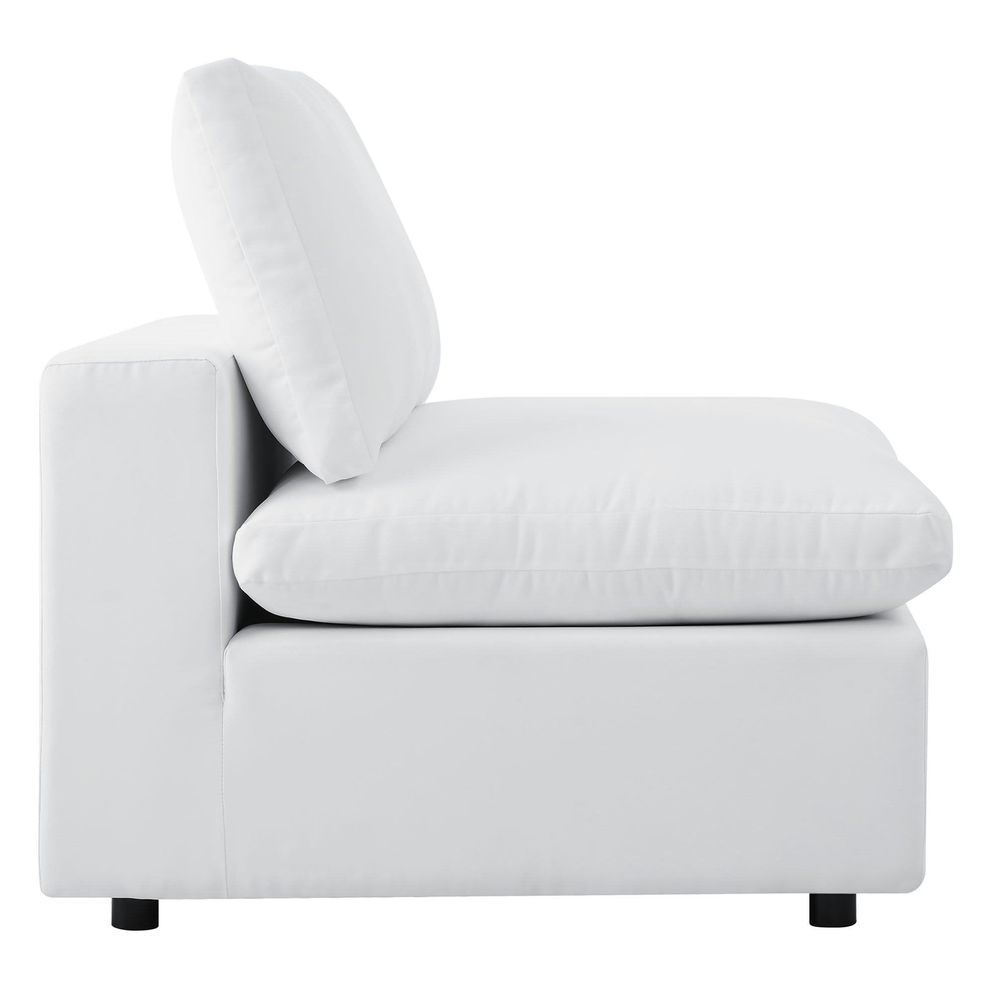 Commix Outdoor Sectional Sofa 5 Piece Sunbrella® White Collection at Patio Elegance
