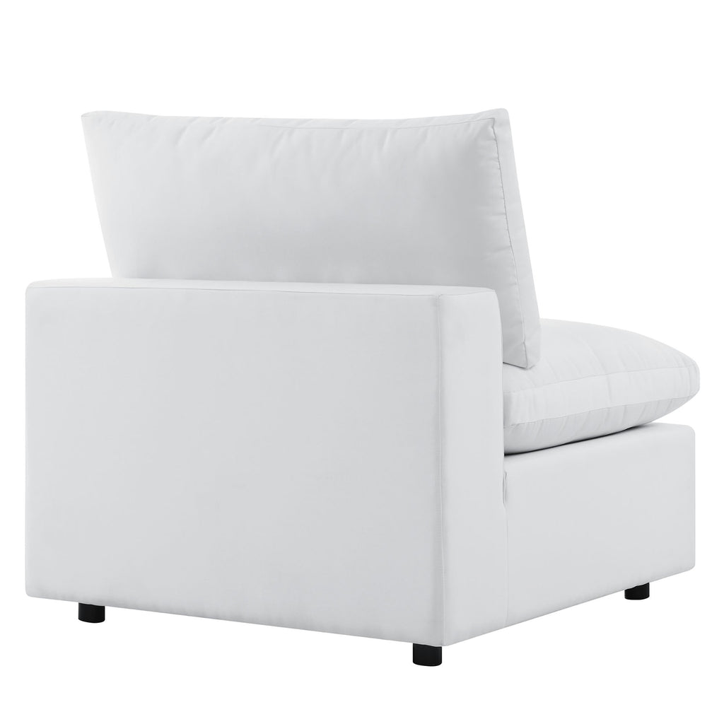 Commix Outdoor Sectional Sofa 5 Piece Sunbrella® White Collection at Patio Elegance