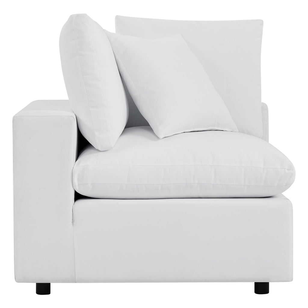 Commix Outdoor Sectional Sofa 5 Piece Sunbrella® White Collection at Patio Elegance